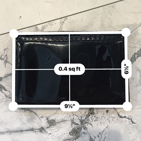 Ted Baker |  Black Clutch with Ribbed Texture - Picture 9 of 9